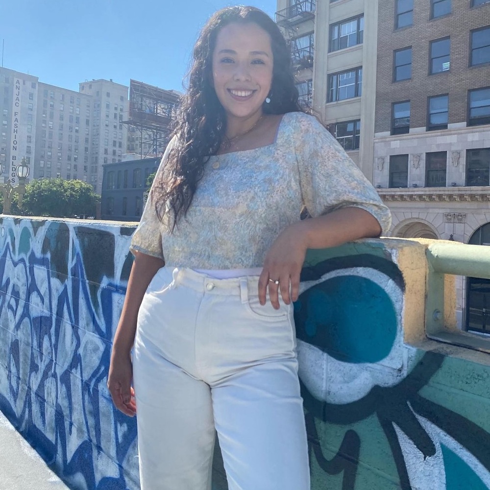 Gently used paper bag waist H&M jeans